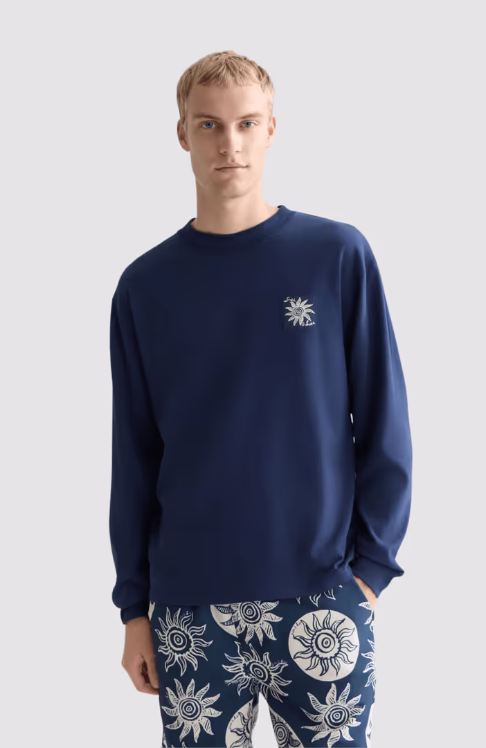 Back artwork relaxedfit longsleeved T-shirt