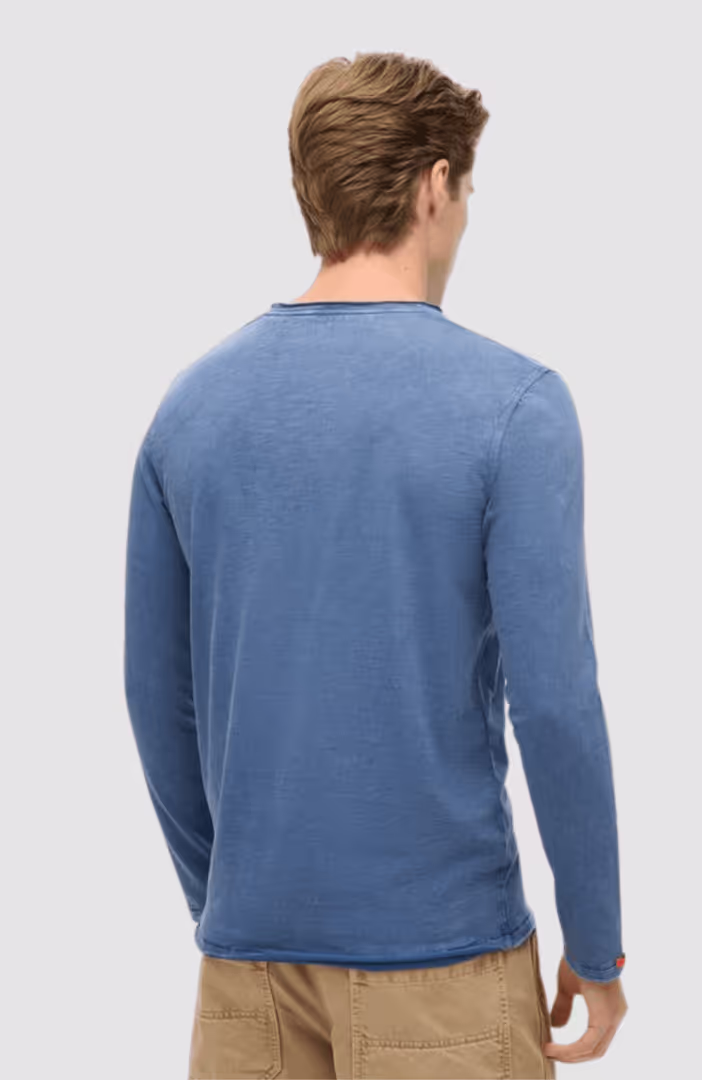 RAW EDGE SLUB LS TOP