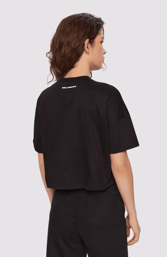 Hearts Cropped T-Shirt