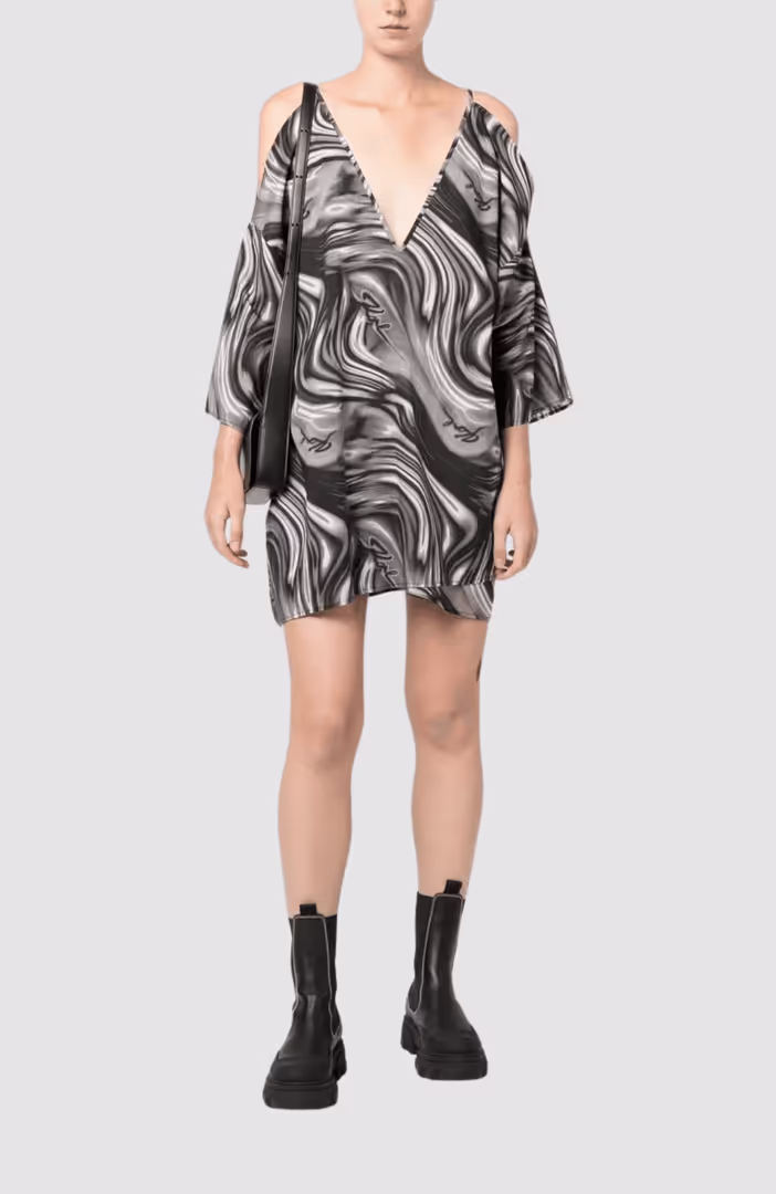 Multicolour Print Kaftan