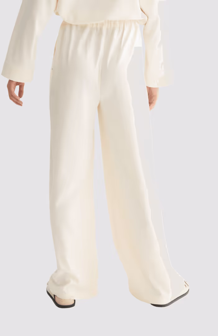 Eleni - Jaquard high rise wide leg pyjama pants