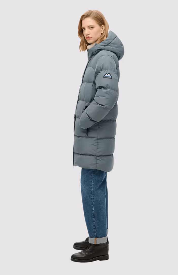 HOODED SPORTS PUFFER MID JKT