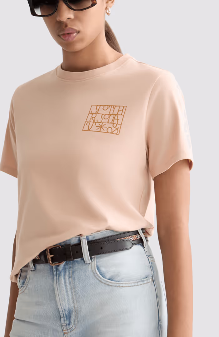 Small artwork regular-fit T-shirt