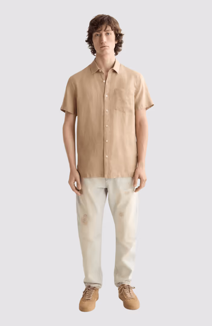 Core Seasonal - Regular-Fit Short-Sleeved Linen Shirt