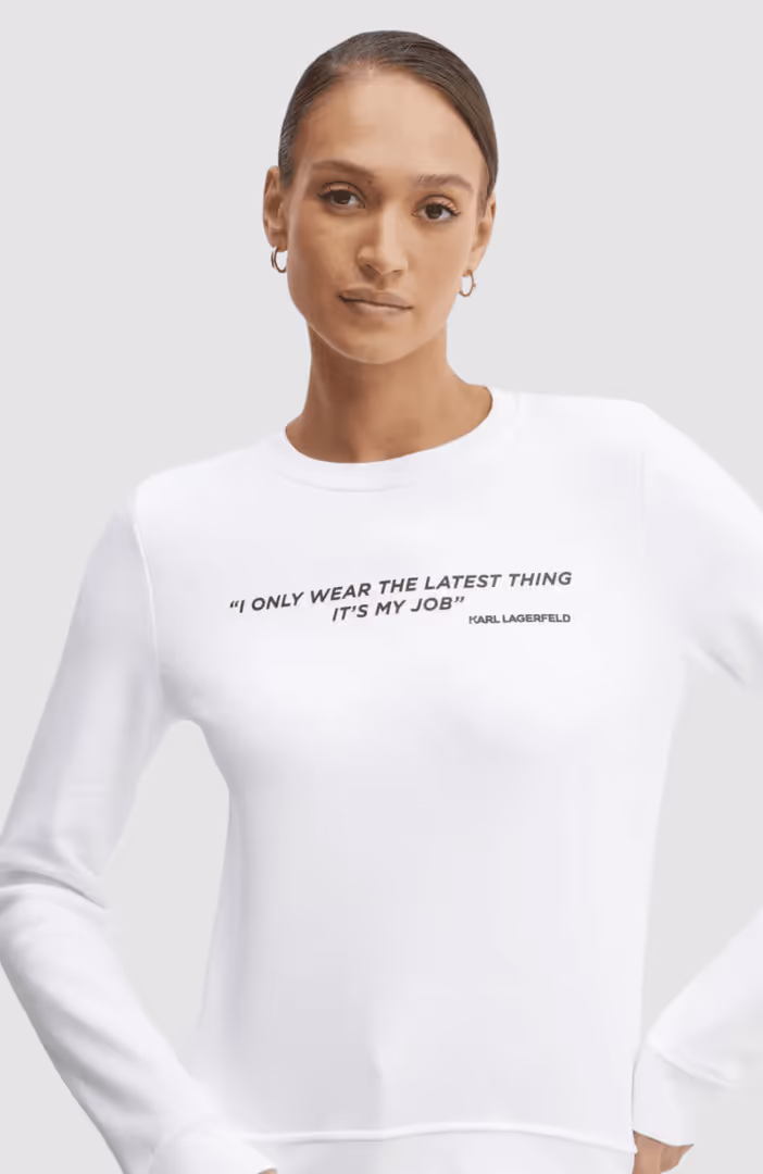 Karl Quote Sweatshirt