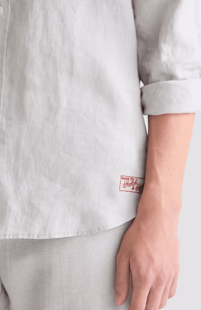 Seasonal core linen regularfit shirt