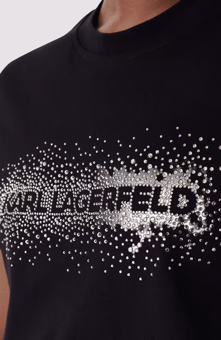 Logo Rhinestone T-Shirt