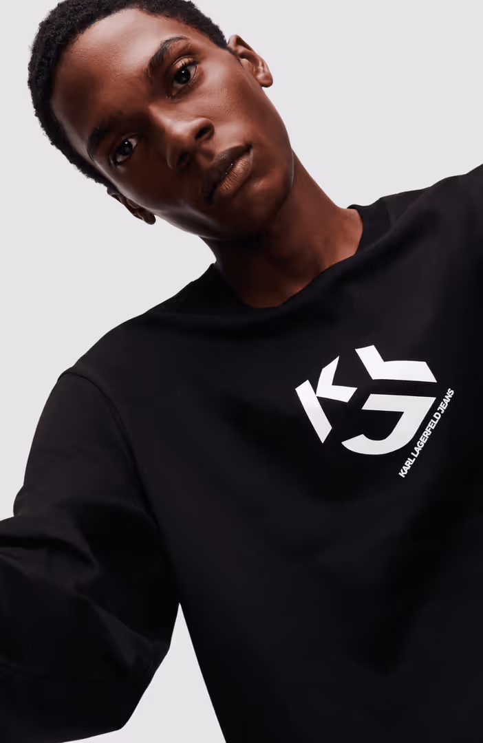 KLJ REGULAR MONOGRAM LSLV TEE
