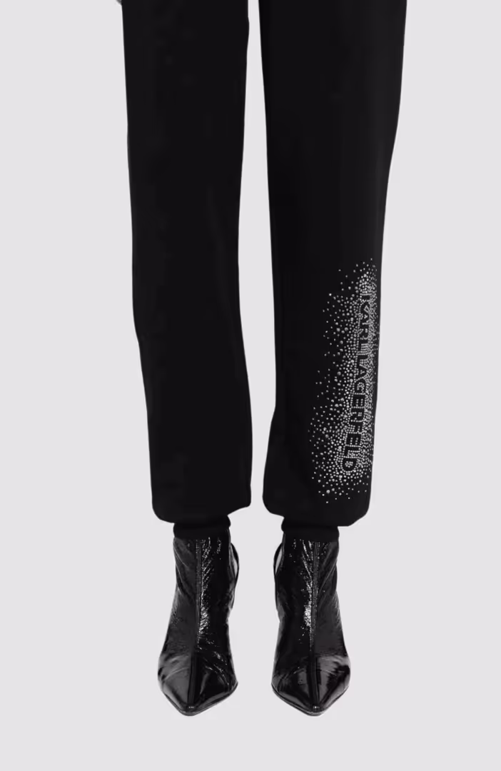Logo Rhinestone Sweatpants