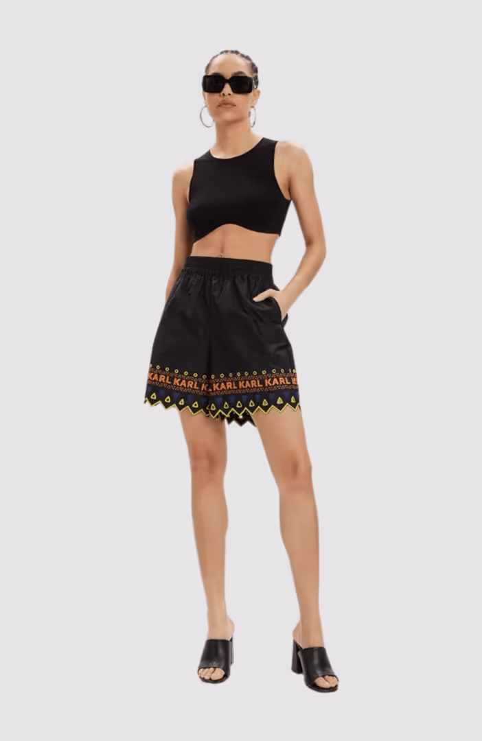 Embroidered Shorts
