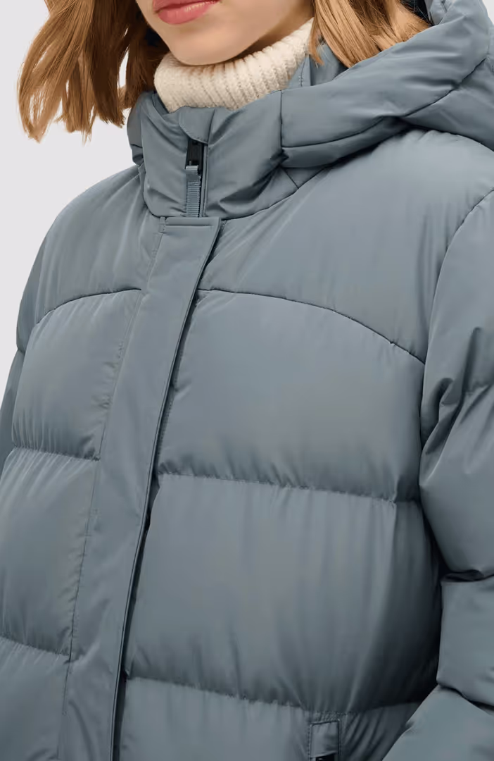 HOODED SPORTS PUFFER MID JKT