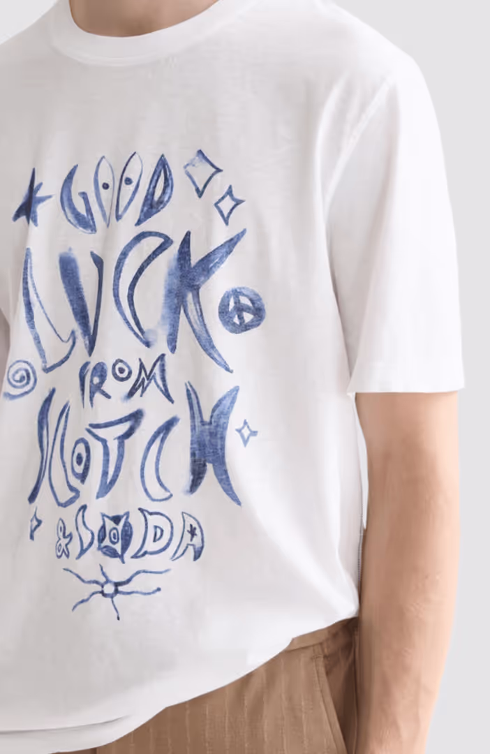 Washed graphic regular-fit T-shirt
