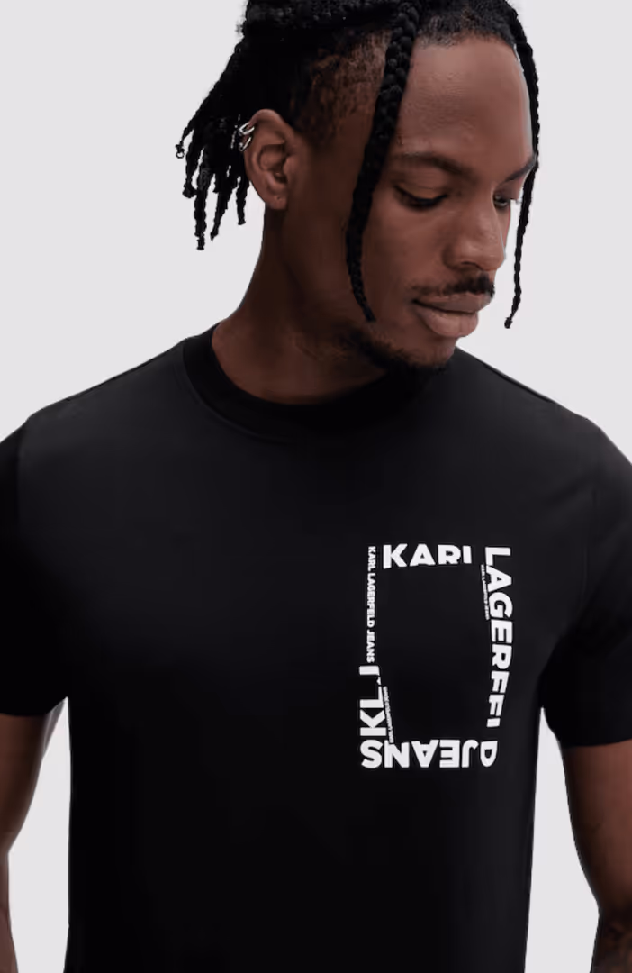 KLJ Slim Ss Frame Logo Tee
