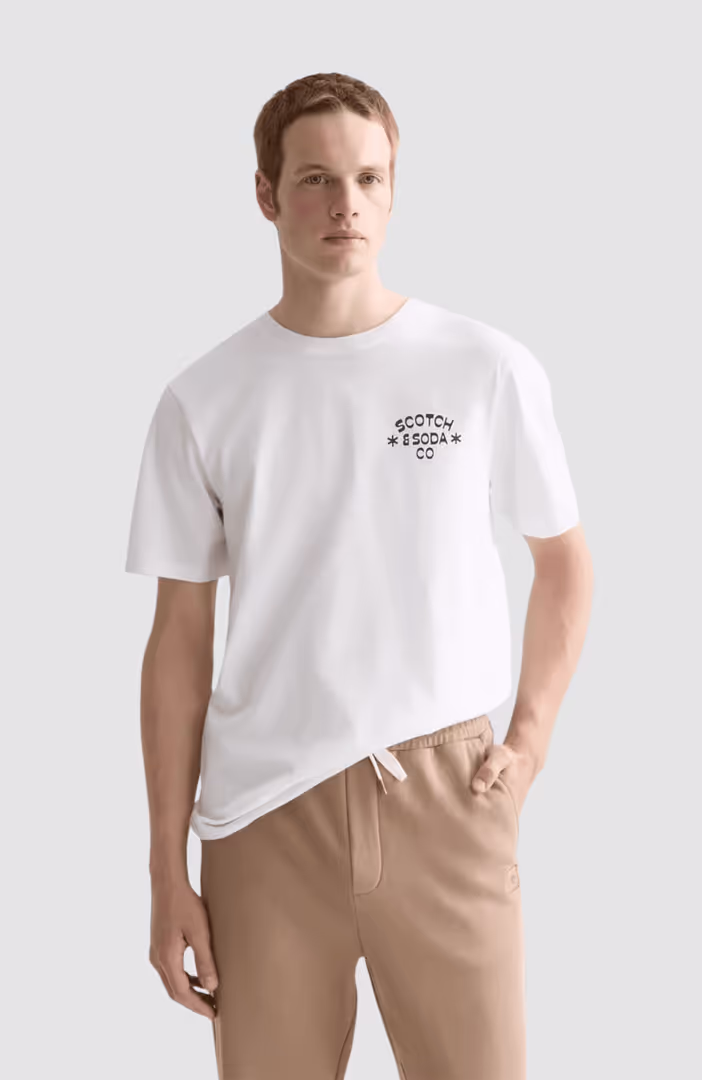 Chest artwork regular-fit T-shirt