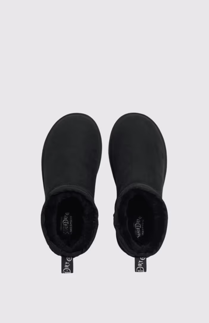 Suede Sherpa Mini Boot