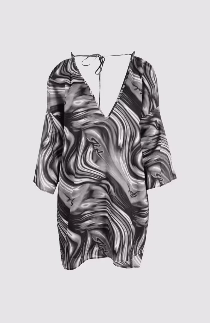 Multicolour Print Kaftan