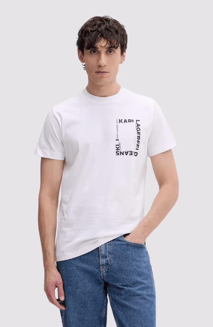 KLJ Slim Ss Frame Logo Tee