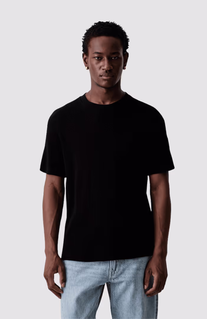 Klj Reg Ss Waffle Tee