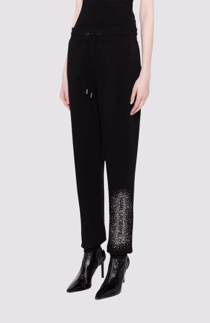 Logo Rhinestone Sweatpants
