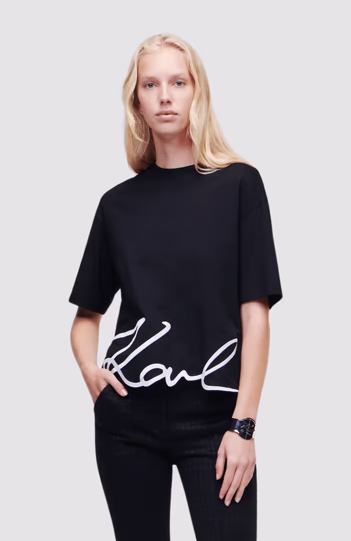 Karl Signature Hem T-Shirt