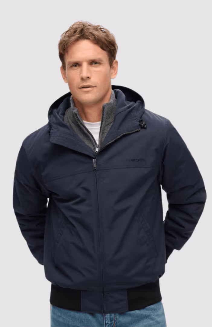 Surplus Nylon Hooded Bomber