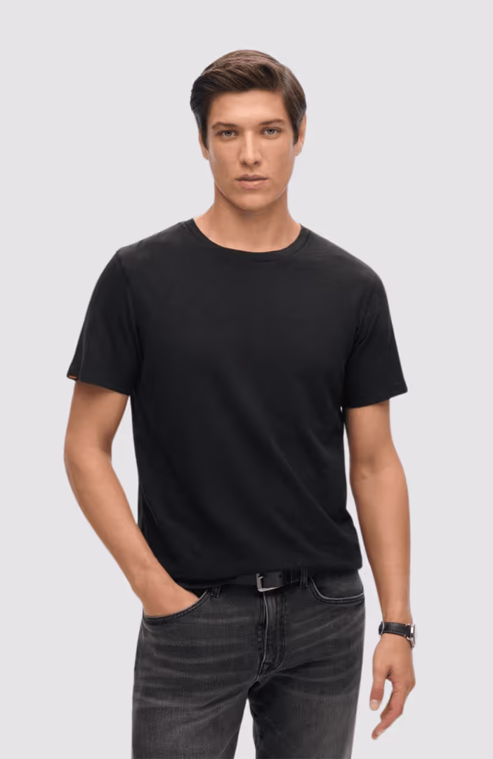 Crew Neck Slub Ss T-Shirt