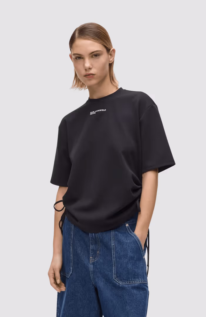 KLJ Reg Tie Detail Tee