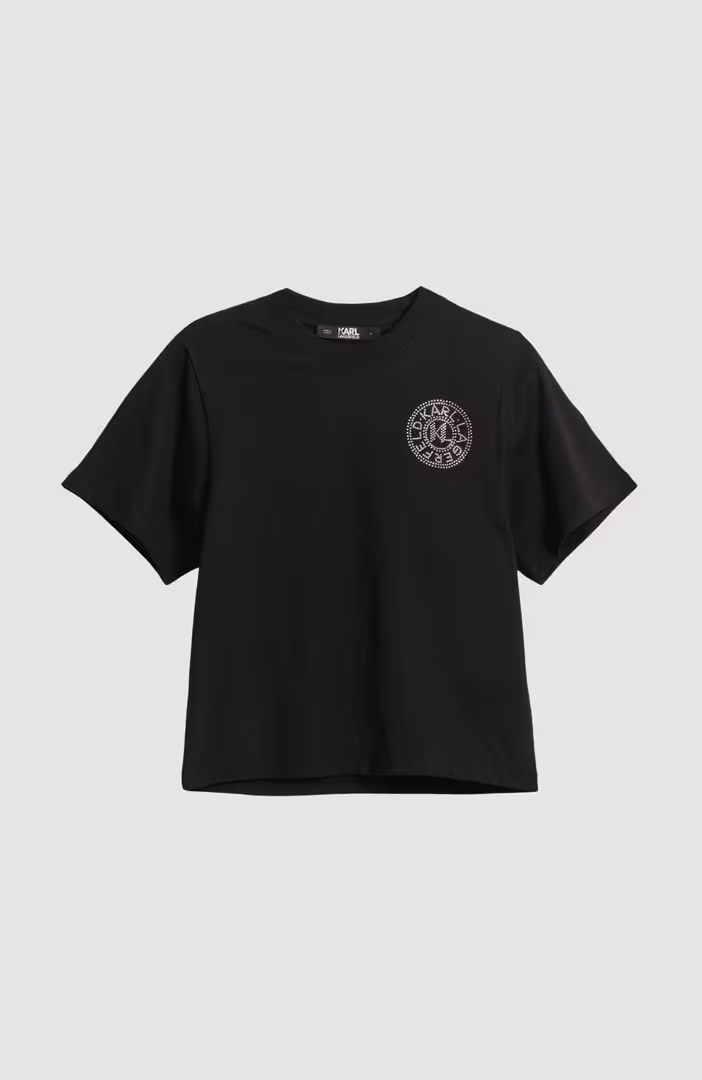 Rhinestone Logo Fashion Tee