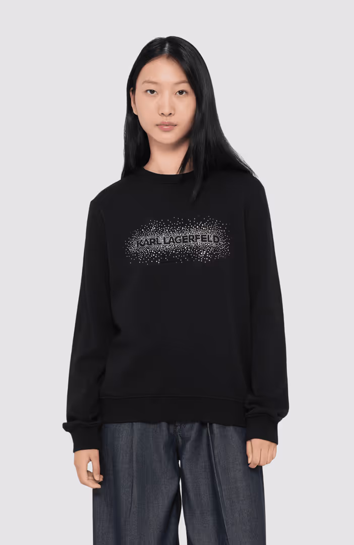 Logo Rhinestone Sweatshirt