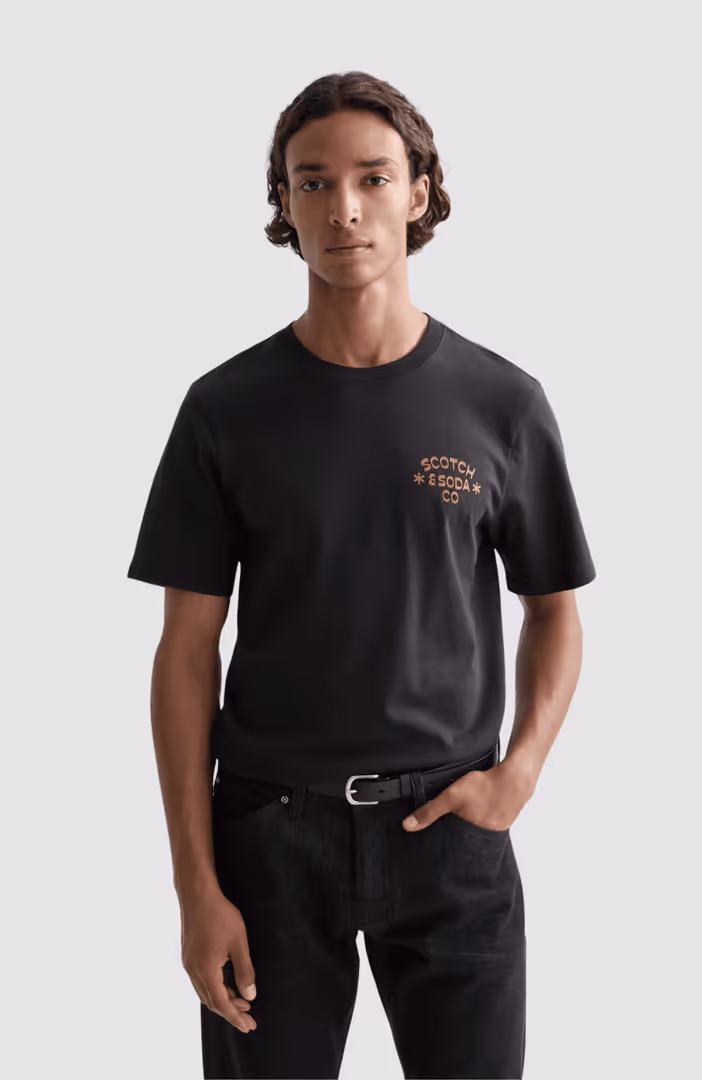 Chest artwork regular-fit T-shirt