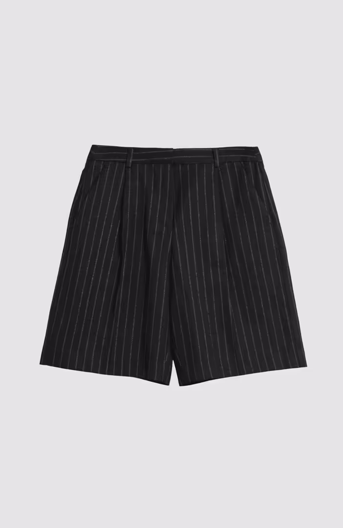 Pinstripe Tailored Shorts