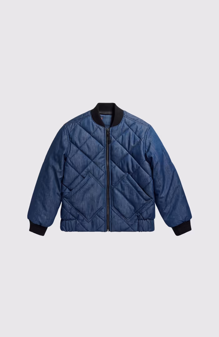 Padded Denim Bomber