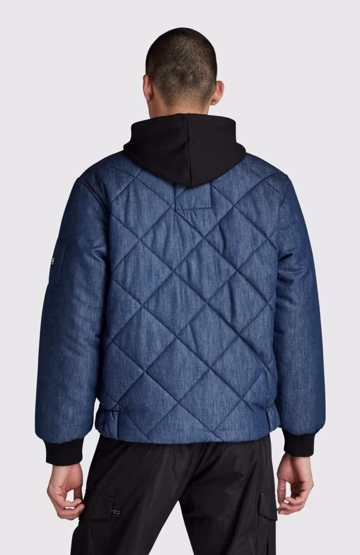 Padded Denim Bomber