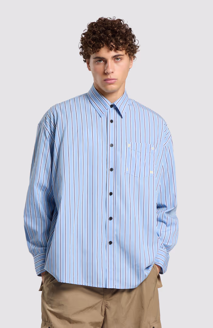 Palm Type Strip Over Shirt L/S