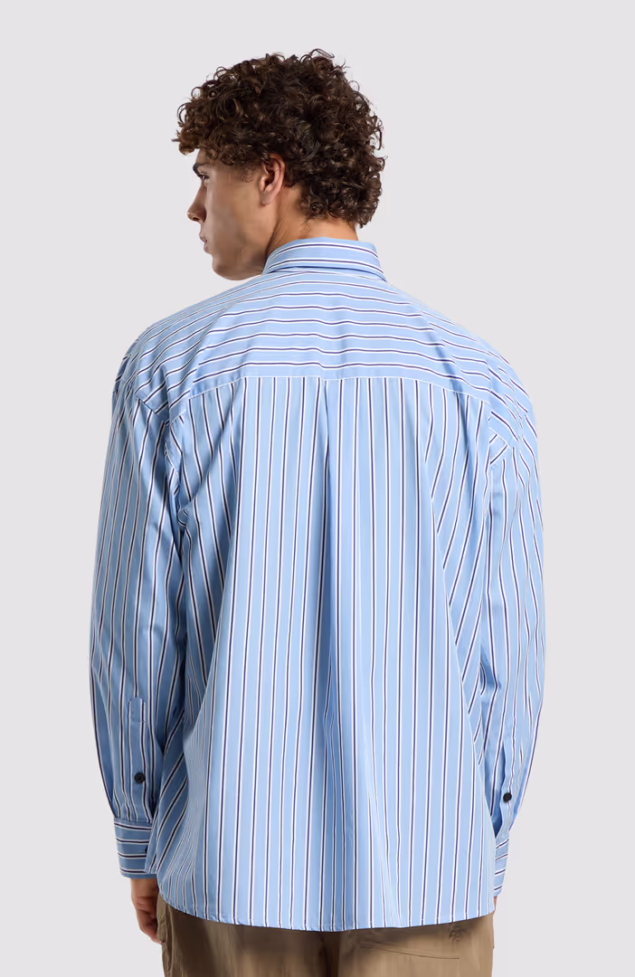 Palm Type Strip Over Shirt L/S
