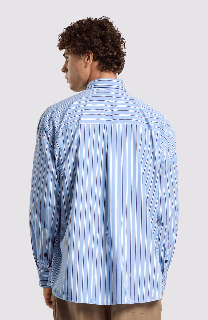 Palm Type Strip Over Shirt L/S