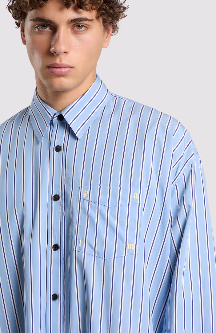 Palm Type Strip Over Shirt L/S