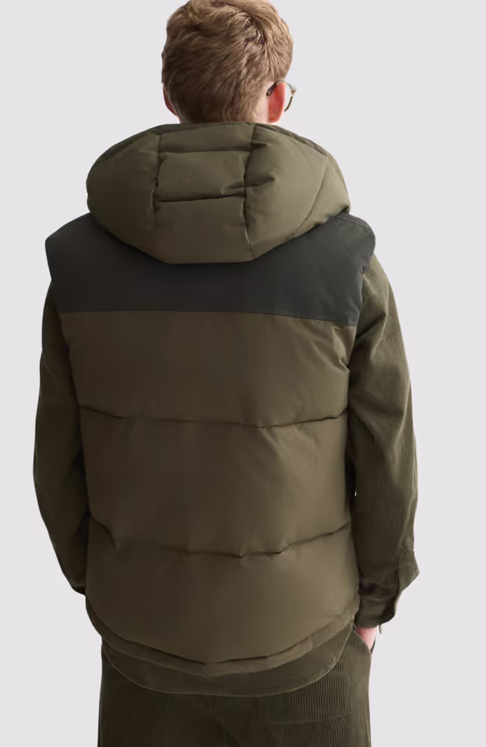 Hooded puffer vest
