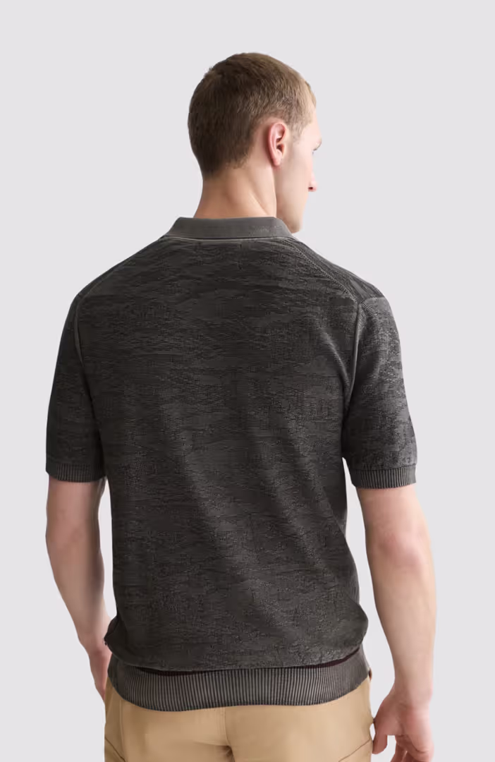 Structured regular-fit polo