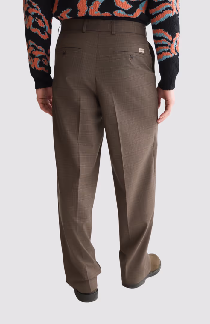 Milo yarn-dyed wool-blend relaxed straight-fit chino