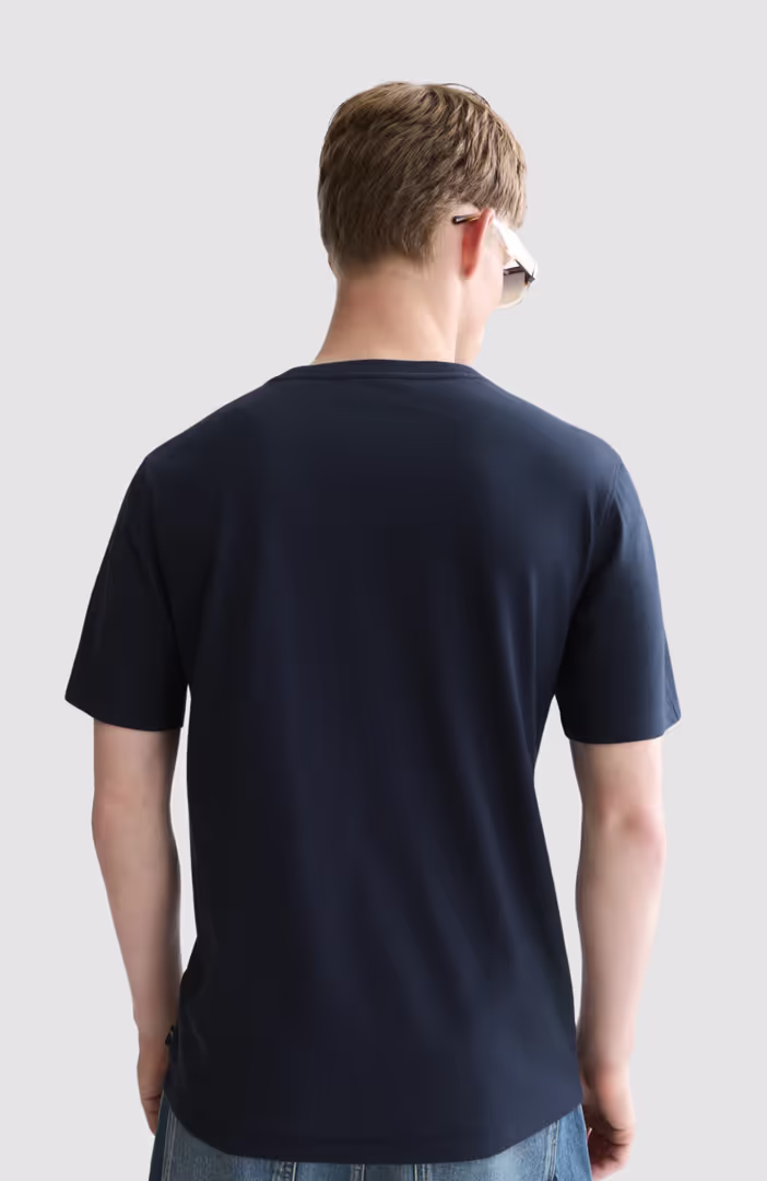 Left chest artwork regular-fit T-shirt
