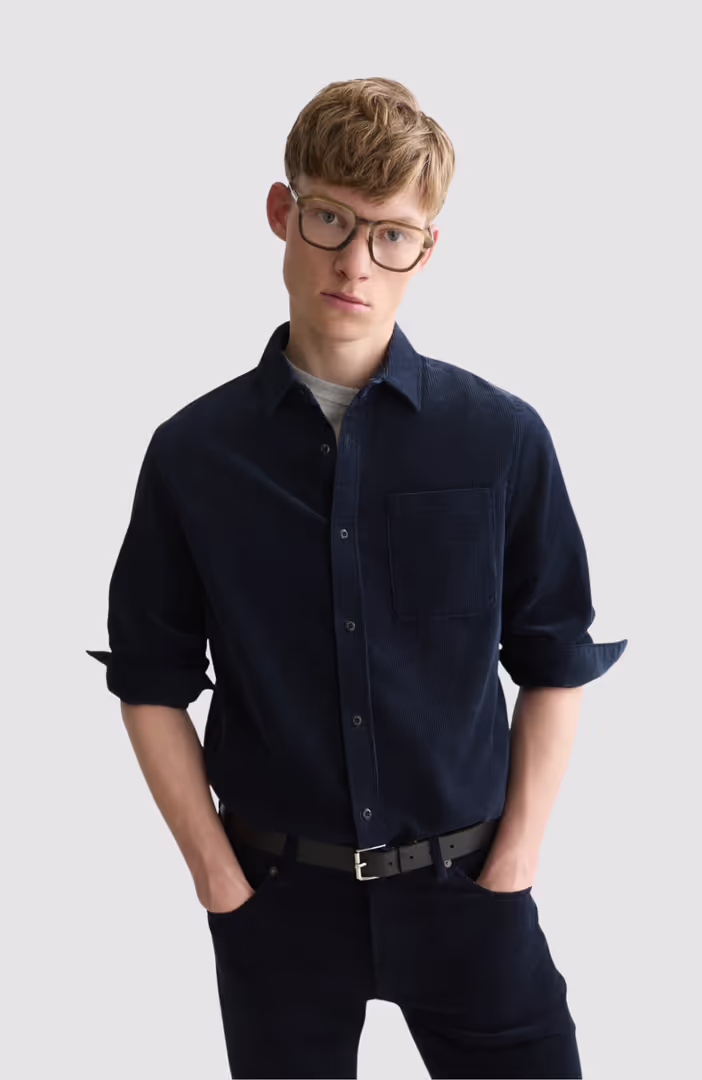 Corduroy regular-fit shirt
