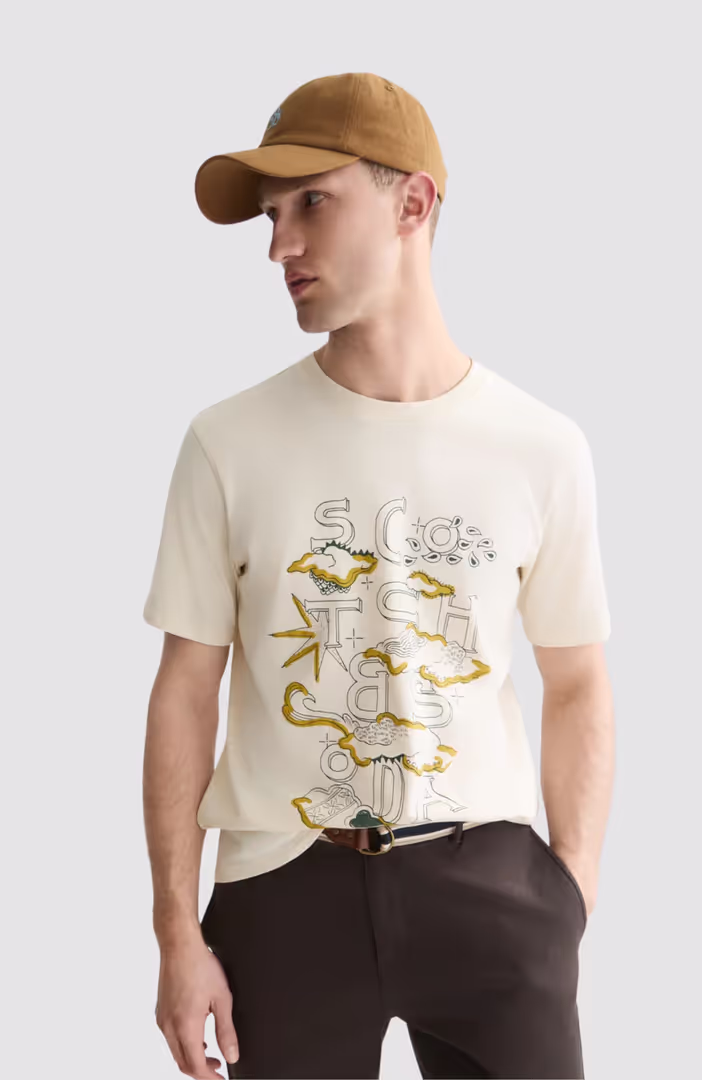 Front artwork regular-fit T-shirt