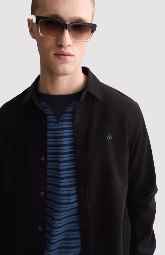Fine corduroy regular-fit shirt