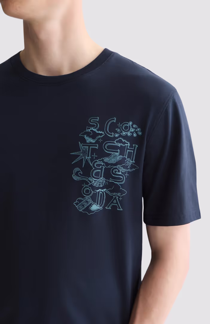 Left chest artwork regular-fit T-shirt