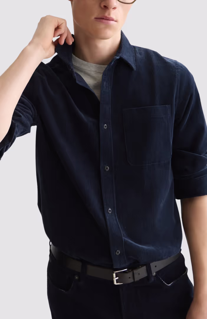 Corduroy regular-fit shirt