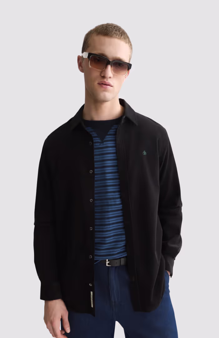 Fine corduroy regular-fit shirt