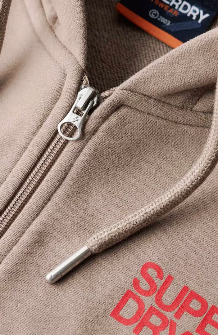 Sportswear Logo Loose Zip Hood