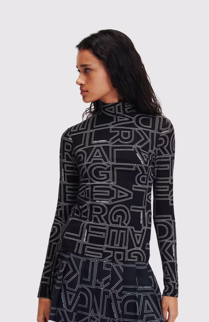 Square Aop Lslv Top