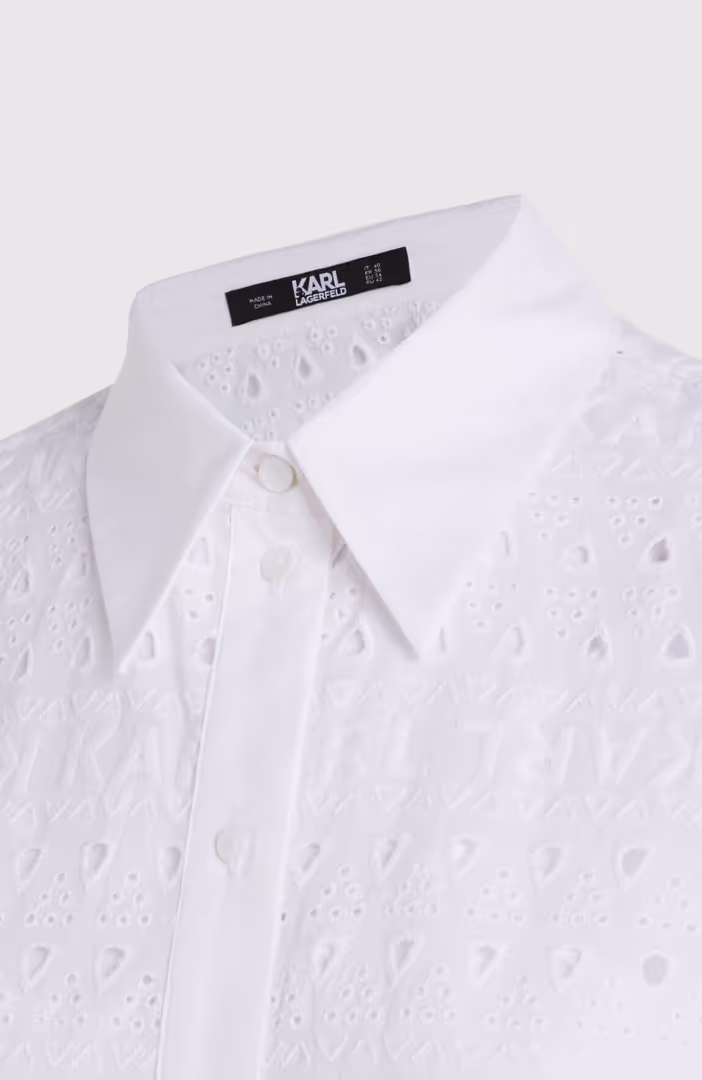 Sslv Embroidery Shirt Dress